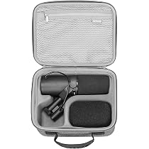 Roadinger Flightcase 7 microfoni e cavi a mano custodia case valigetta trasporto porta microfono