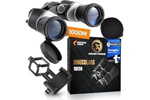 Adler Focus Fernglas 10x50, mehrfacher [TESTSIEGER] für Erwachsene, Eagle-Eye-Technologie, 22mm HD Augenmuschel, BAK4+FMC, Feldstecher, für Brillenträger, Reisen, Jagd, Vogelbeobachtung