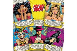 TAROTIKA Pop Art Tarot Deck – 78 Tarot Cards with Meanings on Them – Magnetic Gift Box – 400 GSM Thick Cardstock – Easy Shuffle – Beginner Guidebook Included – Modern Fortune Telling Cards