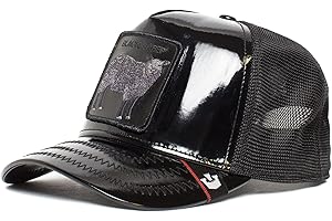 Goorin Bros. The Farm regulowana czapka typu trucker z patentową skórą