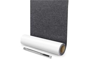 Cahomo Feutrine Autocollante,40 x 150 cm Antiderapant Feutre Adhesive Patin Feutre Meuble,Rouleau de Feutre adhésif Rembourrage de Meubles pour Protection Pied de Table Chaise Canape - Gris Noir
