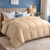 Utopia Bedding Lightweight Duvet 200 g/m&sup2;, 135 x 200 cm, Bed 80, Beige | Cool and breathable duvet that transmits lightness,