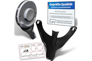 MaJoCompTec DRIPGUIDE Beccuccio per scarico condensa | Da applicare sulla copertura del camino di Accessori riscaldamento su camper e roulotte nero, Truma standard