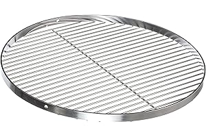 Brandsseller Grill en Acier Inoxydable Gril pivotant | Acier Inoxydable 18/0 Asi 430 | sans Nickel | Diamètre Ø 70 cm