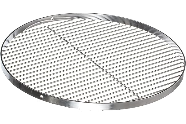 Brandsseller Grille de barbecue ronde Ø 70 cm en acier inoxydable AISI 201 – Grille alimentaire pour barbecue pivotant, brasero & barbecue boule – résistante à la corrosion