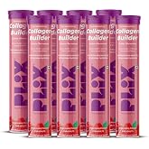 PLIX - THE PLANT FIX Collagen Builder Bubbly Effervescent - 15 Tablets (Pack of 8, Watermelon) for Hydrated Skin & Anti-Aging