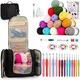 4 Pièces Crochet Ergonomique pour Crocheter, Grand Crochet avec Poignée, Crochet Tricot Kit Débutant Complet, Idéal pour les Personnes Souffrant D'arthrite, Convient a la Préparation des Tapis