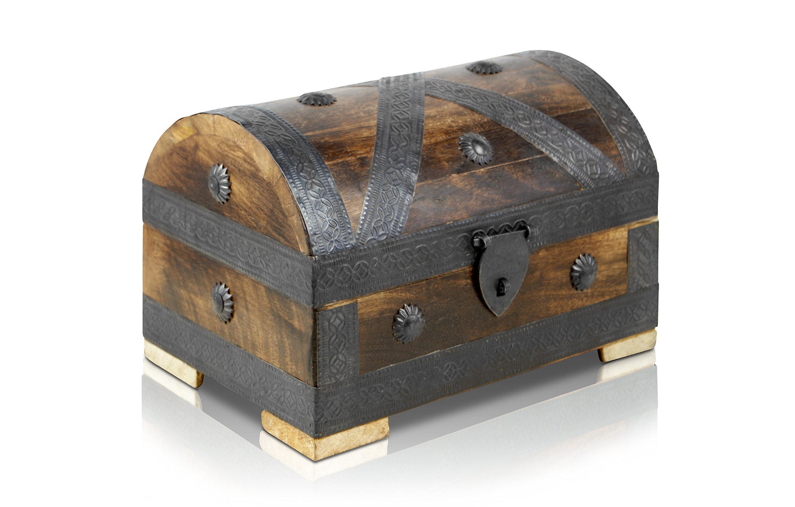 Pirate Treasure Chest Storage Box By Thunderdog Durable Wood Metal