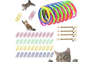 agogue ﻿44 Pièces Ouet De Chat À Ressort Chat Jouet Chat Ressort Jouet Chaton Cat Toys Jouets pour Chats 40 Ressorts + 4 Grignots