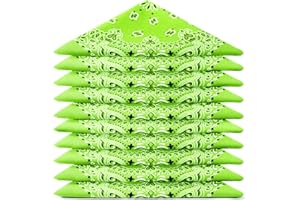 Karl Loven Lot de bandana 100% Coton paisley foulard fichu bandanas 25 couleurs au choix - Lot 5/10 / 20