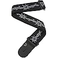 D'Addario Planet Waves 50F04 fabric strap Nylon fabric Dark Side Collection Barbed