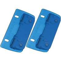 WEDO Taschenlocher Kunststoff (zum Abheften für 8 cm Lochung, 2 Fach, mit 12 cm Skala) (2X 8cm blau)