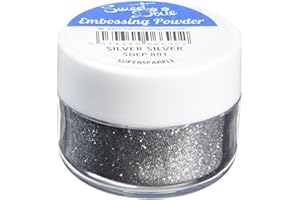 Sweet Dixie SDEP 801 Embossing Powder, Synthetic Material, Silver Supersparkle, 4 x 4 x 3 cm