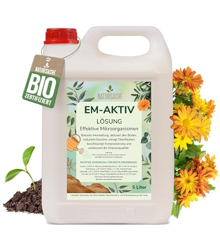 Effektive Mikroorganismen Aktiv (EM-Aktiv), Bodenhilfsstoff - Dnger 2 X 1  l von Multikraft : Amazon.de: Garten
