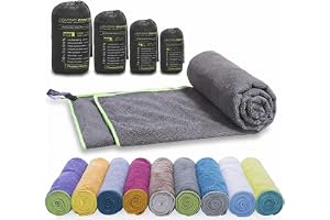 LightDry® Mikrofiber Sporthandduk – Snabbtorkande, 80x40 cm | Ultralätt resehandduk för gym, strand & camping – mjuk som bomu