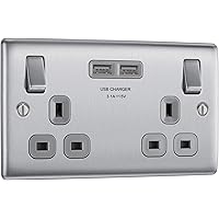 BG Electrical 821U2 Single 13 Ap Switched Power Socket With Two USB - View #9