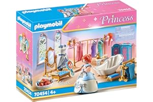 Playmobil 70454 Salle de Bain Royale avec Dressing - Princess - avec Un Personnage, Une Baignoire et des Accessoires - Pièce pour aménager Le Palais de Princesses - Histoire & Imaginaire - Dès 4 Ans