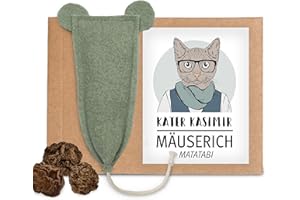 KATER KASIMIR XL giocattolo per gatti con imbottitura Matatabi per l'auto-occupazione di gatti, cuscino Matatabi per gatti, cuscino profumato con frutta Matatabi (invece di bastoncini Matatabi)