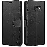 Vakoo Wallet Serie Handyhülle für Samsung Galaxy A3 2017 Hülle, Schwarz