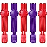 AIXMEET 5 Paar Elastische Schnürsenkel Ohne Binden, 100CM Sport Schnürsenkel mit Schnellverschluss, Gummi Schnürsenkel für Ki