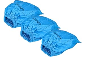 vhbw 3x Filtres textiles compatible avec Lidl/Parkside PNTS 1300 D3 - IAN 290887 aspirateur sec et humide - Sac filtrant, lavable bleu