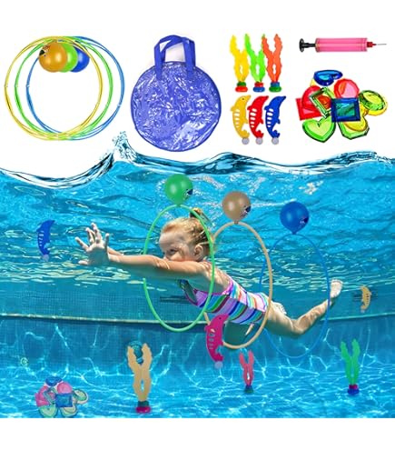 Juegos Para Piscina 25 Juguetes De Buceo Para Niños Incluye