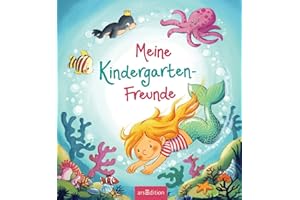 Meine Kindergarten-Freunde (Meerjungfrau): Freundebuch ab 3 Jahren für Kindergarten und Kita, für Jungen und Mädchen