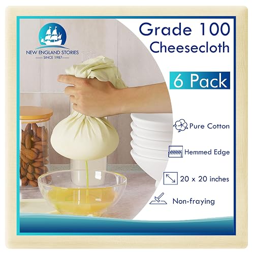 Passiertuch 6er-Set, 50 × 50 cm, Grade 100