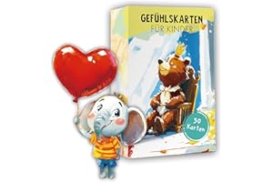ILMFMY Gefühlskarten für Kinder 50 Stück - Emotionskarten mit Emotionsmonstern & Erklärungstexten - zur Selbstregulation für Kindergarten & Grundschule -emotionale Entwicklung