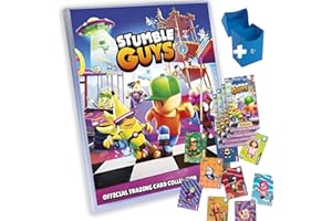 UTOPIA GOODS Trading Cards Stumble Guys Panini | Serie 2 | Álbum Oficial + Packs de Cartas Coleccionables | No Adhesivos | Incluye Caja para Repetidas (Premium: Álbum + 24 Sobres)
