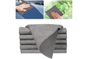 MAJOME Verdicktes Magisches Reinigungstuch 10 Stück, 30 × 30 cm Mikrofasertücher, Streifenfreie Wiederverwendbarer Reinigungstücher Lappen Putztücher Streifenfrei & Fusselfrei für Haushalt, Küche,Auto Glas