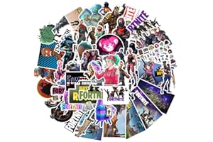 SHAMOPARTY 100 Adesivi Fortnite, Adesivi in Vinile Impermeabili per Decorazione DIY, Decalcomanie in Stile Graffiti per Moto, Laptop, Bicicletta, Skateboard, Snowboard, Valigie, MacBook, iPad