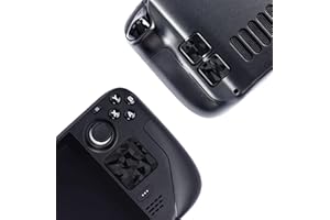 Touchpad Protector Steam Deck, Touch Pads und Back Buttons Schutz Haut Textur Aufkleber für steamdeck Touch Trackpads,Luck&Link(Broken Diamonds-Schwarz, Trackpads+4 Tasten)