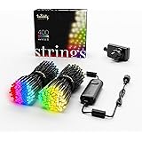 Twinkly Strings - Luci di Natale Smart con 400 RGB + LED bianchi caldi puri - Decorazioni Natalizie per Interni ed Esterni - 