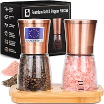 ProfiCook® PC PSM 1160 Lot de 2 moulins à sel et poivre en acier inoxydable avec broyeur robuste Utilisation à une seule main 100% mécanique ProfiCook® PC PSM 1160 Lot de 2 moulins à sel et poivre en acier inoxydable avec broyeur robuste Utilisation à une seule main 100% mécanique