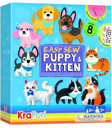 Baker Ross Porte-Clés Point De Croix Renard Et Loup Arctiques - Lot De 3 Kits Créatifs Pour Enfants