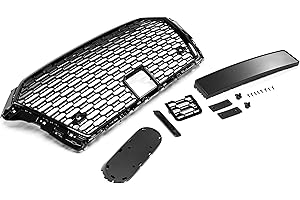 GOINGFAST Calandra Griglia Nido D'ape Nero Lucido Senza Emblema Per Audi A3 8V Dal 2016-
