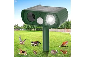 MAGESH Solar Ultrasonic Cat Repellent for Gardens uk Cat Deterrents for Gardens uk Fox Squirrel Rabbit Deer Skunk Rodent Dog Deterrents Animal Repeller for Garden Yard Farm Outdoor