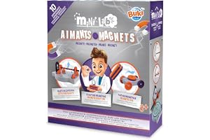 BUKI 3018 - Mini Lab Magneter - Experimentkit med magneter – Upptäck magnetism och levitation! Pedagogisk leksak för barn 8+