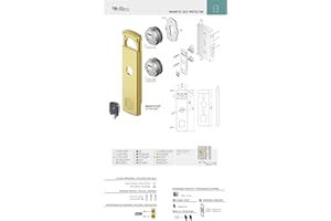 MG915 DF DISEC PROTEZIONE MAGNETICA PER SERRATURE FIAM 868P (CROMO SATINATO)