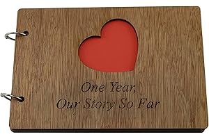 PIRANTIN 1 Year Our Story So Far - Scrapbook, Photo Album or Notebook Idea for 1st Anniversary