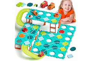 burgkidz Giochi da Tavolo Elettronici per Bambini, Giochi di Società Puzzle 3D Logica dell'auto con 200 Sfide per Tutta la Famiglia, Giocattoli Regalo Educativo Per Bambini e Bambine da 4 a 8 anni