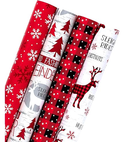 Een Karton Met 12 Rollen Cadeaupapier - Papier Excellia 80g