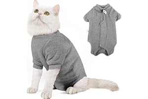 Dotoner Katzen-Chirurgie-Anzug, langärmelig, Bodysuit, Kätzchen, medizinische Weste für Katzen, E-Halsband, Alternative, Angstzustände, Anti-Leck-Pyjama-Kleidung