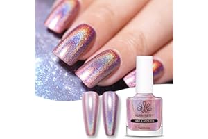BORN PRETTY Smalto olografico con brillantini ultra lucido da 10ml per nail art
