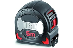 USAG U09810037 - 981 A - Mètre à ruban professionnel avec revêtement anti-choc