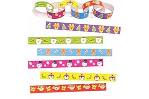 Baker Ross AT157 Christmas Paper Chains, Festive Arts and Crafts (Pack of 240), Assorted