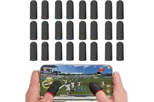 QJFHURB PUBG Finger 24 pezzi Sleeve Gaming Fingerhandschuhe Anti-sweat Fingerset Daumenschutz Silberfaser Gaming-Daumenhülle Fingerhülle Fingerschutz Mobiltelefon Spiele für jedes Spiel und Mobilgerät