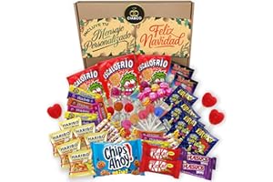 CIA&CO Lote Súper Chuches con +800g de Golosinas y Chocolates – Incluye Kit Kat, Huesitos, Chips Ahoy y Más – Ideal para Cumpleaños y Piñatas envuelto para regalo y con Tarjeta Dedicada y Personalizable