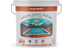 ALBACOR Pintura para bordes de piscina (Blanco Arena, 5 KIlos)